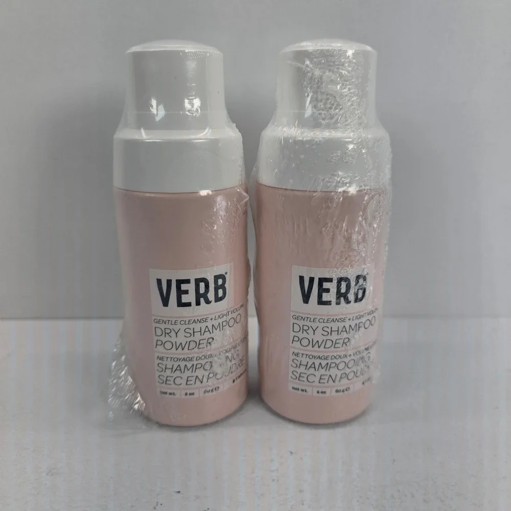Lot of 2 Verb Dry‎ Shampoo Powder 2oz Gentle Cleanse Light Volume New Sealed