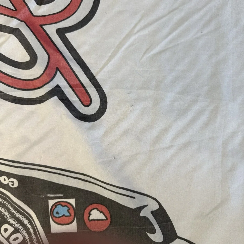 NASCAR Dale Earnhardt Sr #3 Goodwrench White Polyester Racing‎ Flag Banner OS