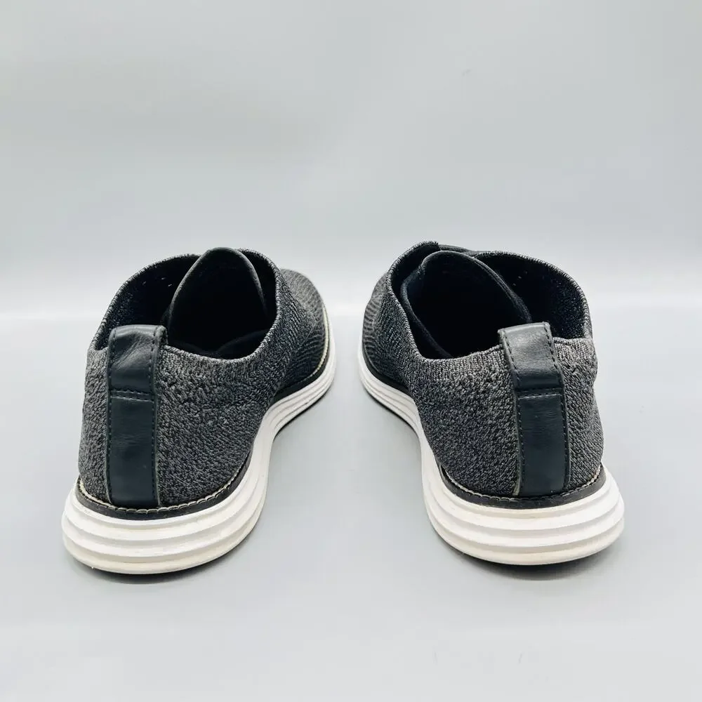 Cole Haan Shoes Mens 12 Gray Knit Lace Up Casual Sneakers Comfort Lightweight