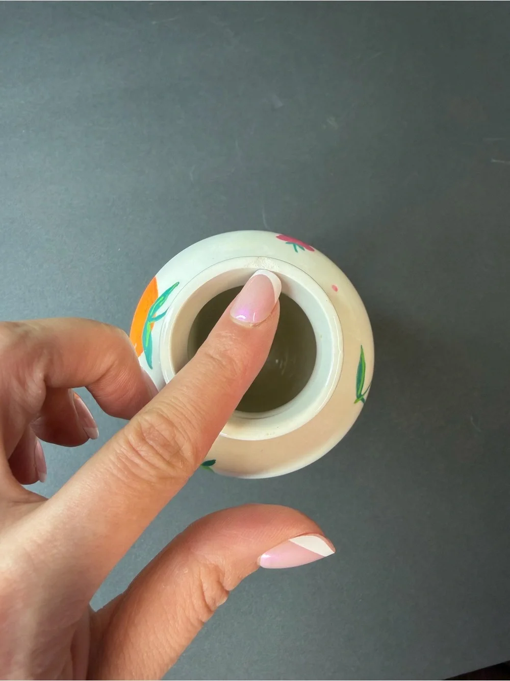 Handmade art rim imperfections