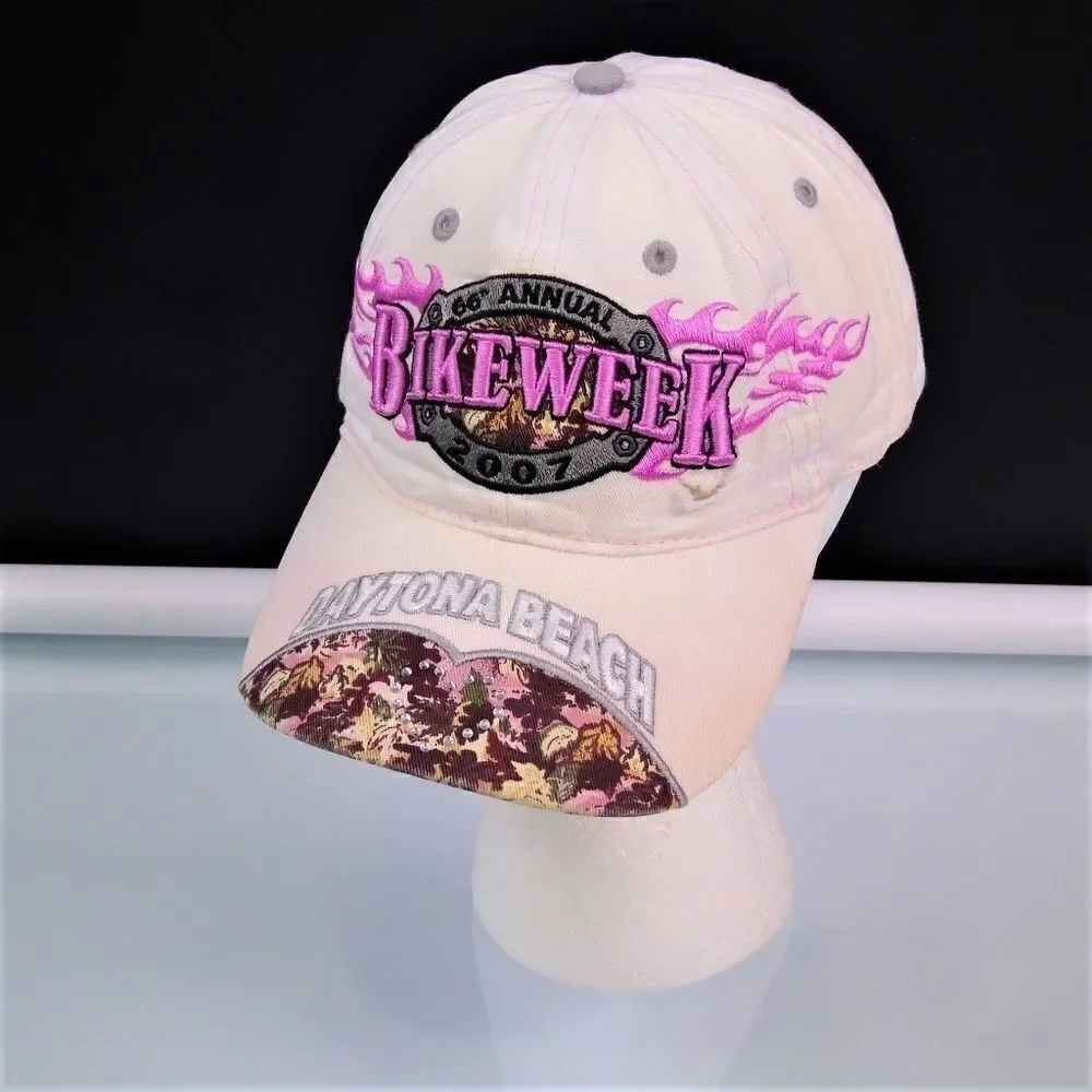 Daytona BIKE WEEK 2007 Ball Cap Distressed Trashed