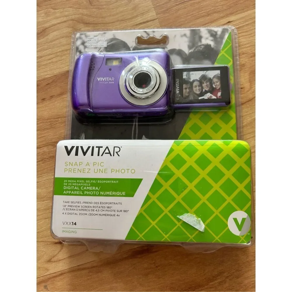 VIVITAR VXX14 - Digital Camera 20 MP - Snap A Pic - Brand New - purple selfie