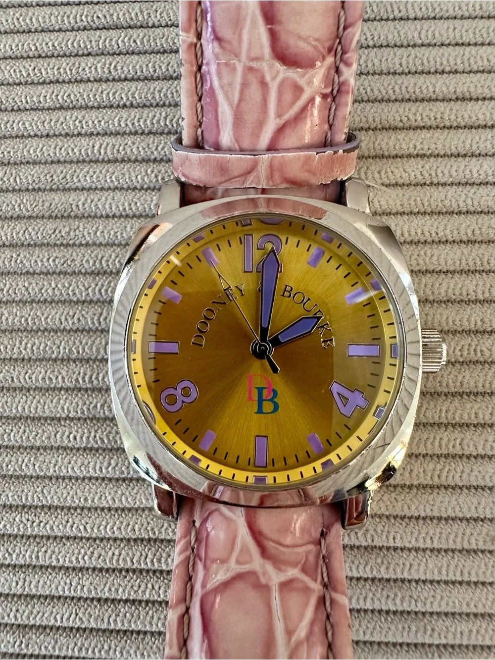 Bintage Dooney & Bourke Square-Cased Quartz Wristwatch