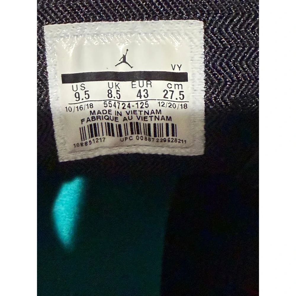 Air Jordan 1 Mid Multi-Color Red Blue Yellow Black 554724-125 Mens‎ 9.5