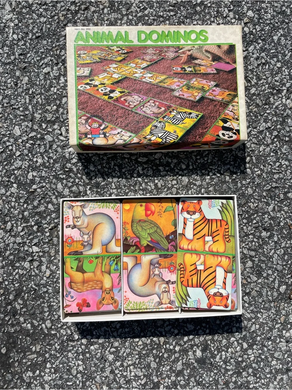 Vintage animal dominos
