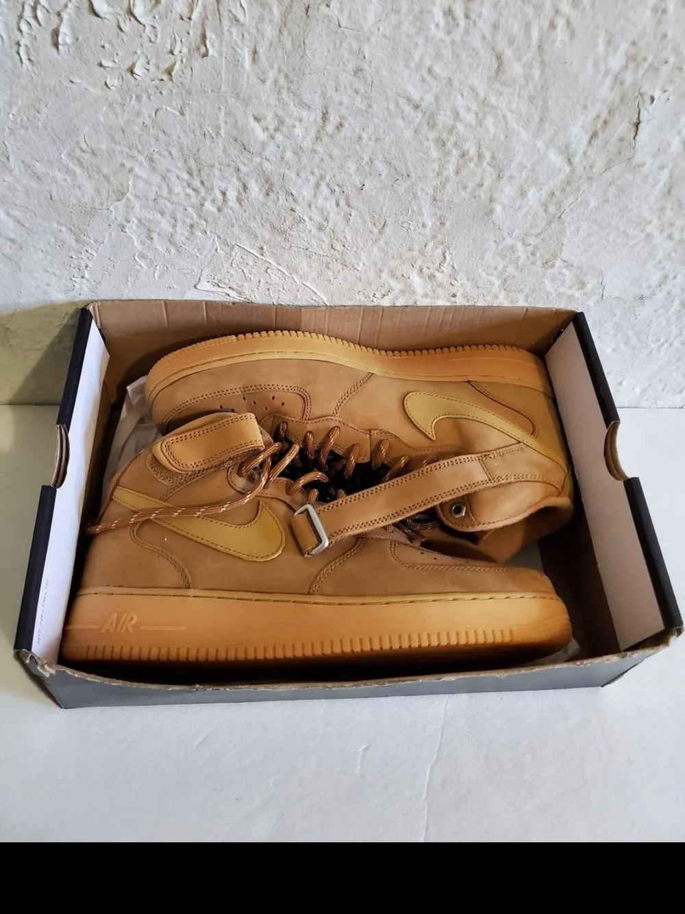 Nike Air Force 1 Mid Wheat Tan Sneakers
