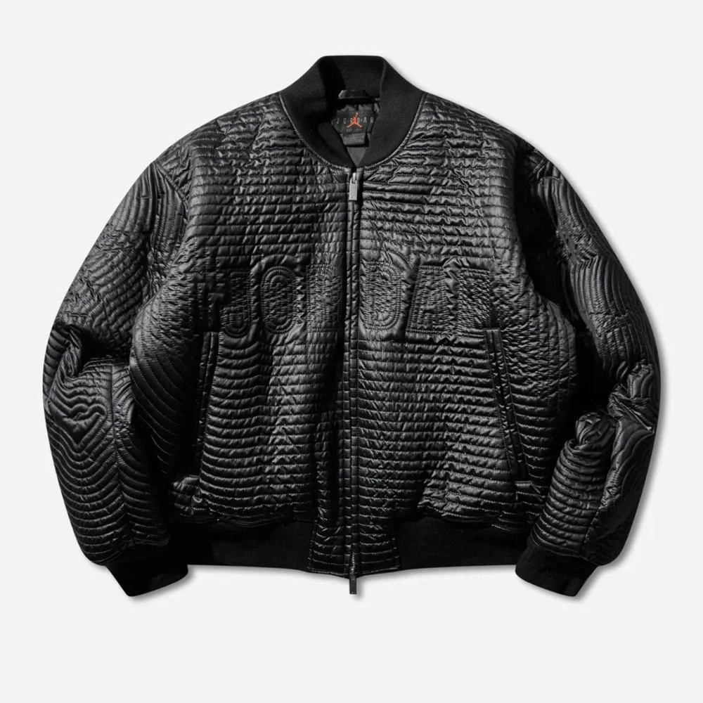 Jordan Flight Varsity Full-Zip Quilted Jacket Black Full-Zip II5324-010 Size S