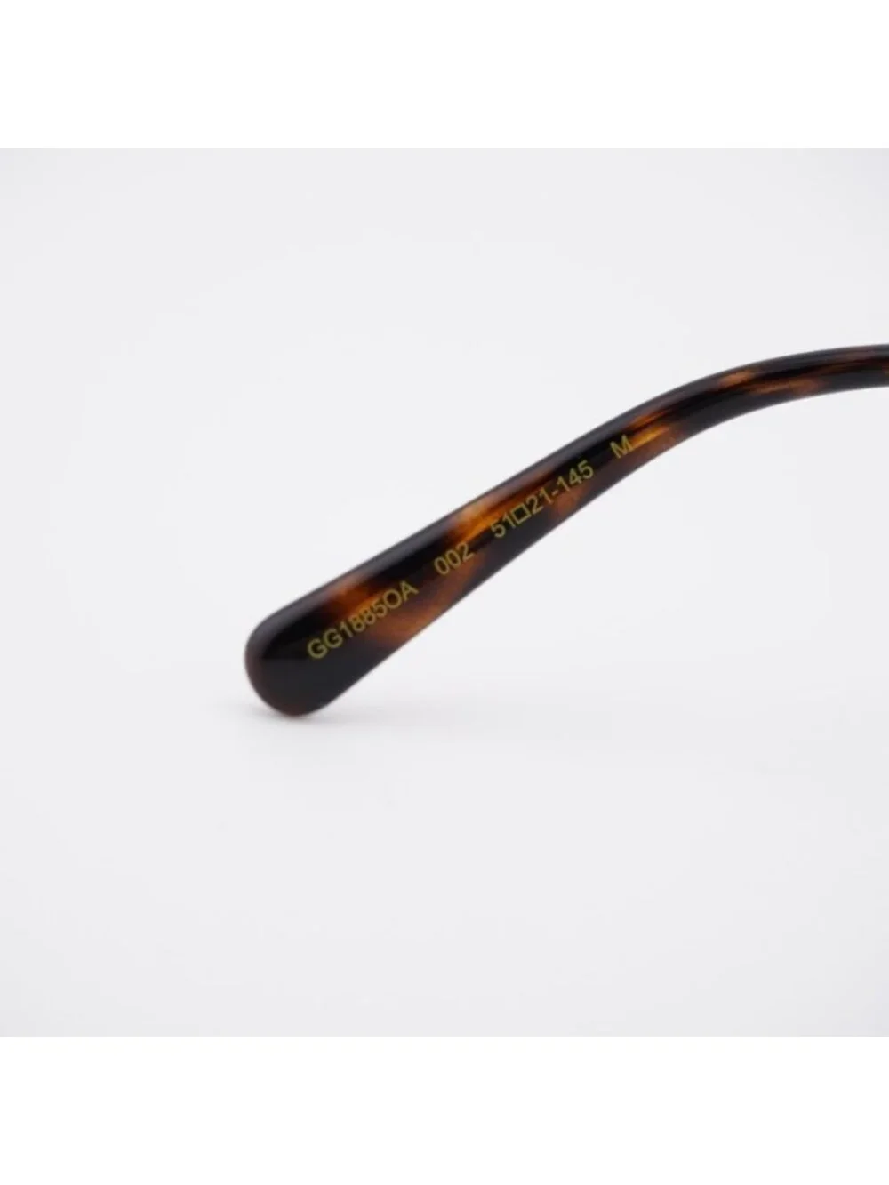 Gucci GG1885OA 002 Eyeglasses Havana/Gold 51mm Square Frame