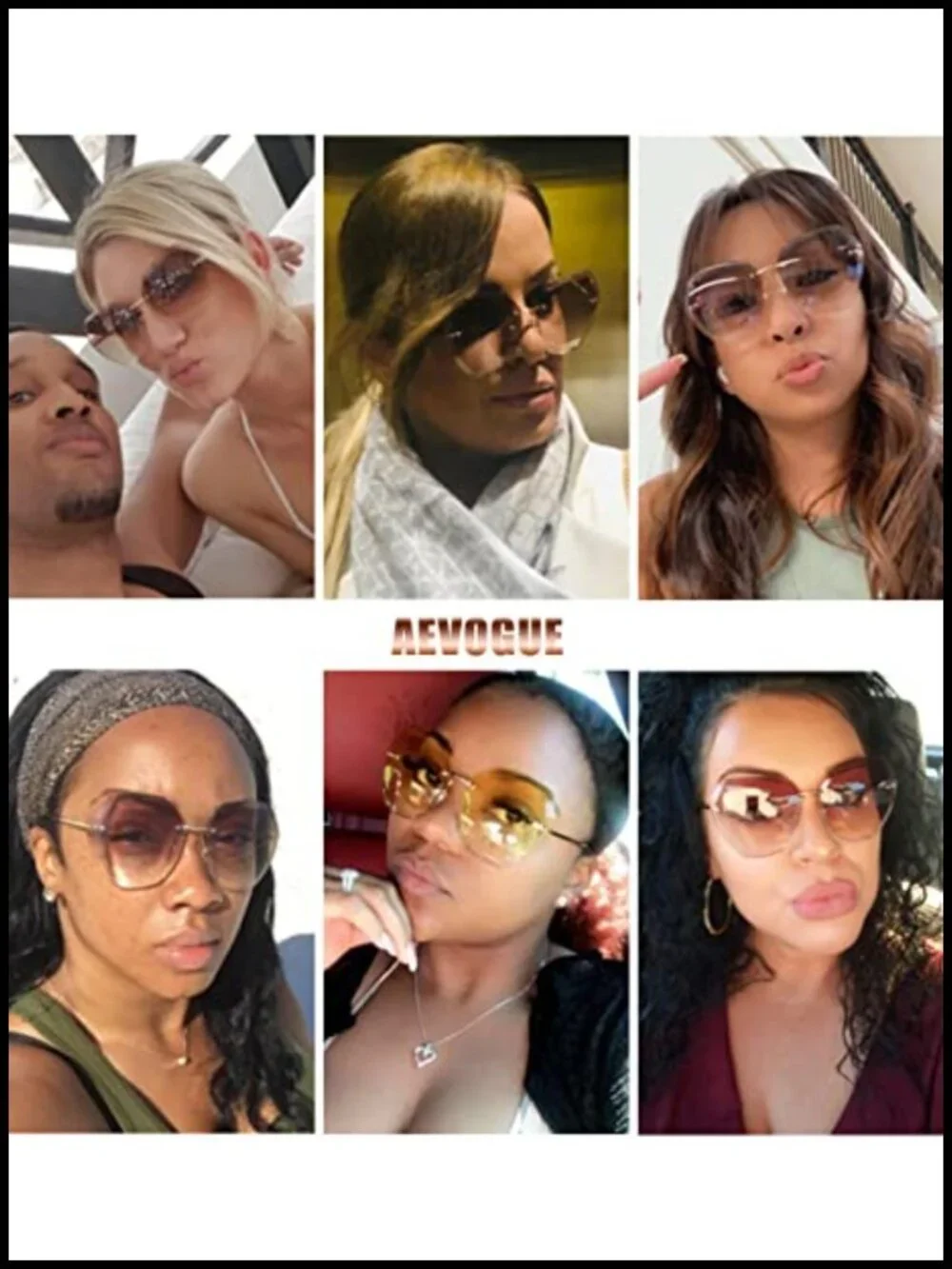 N/A oversized rimless