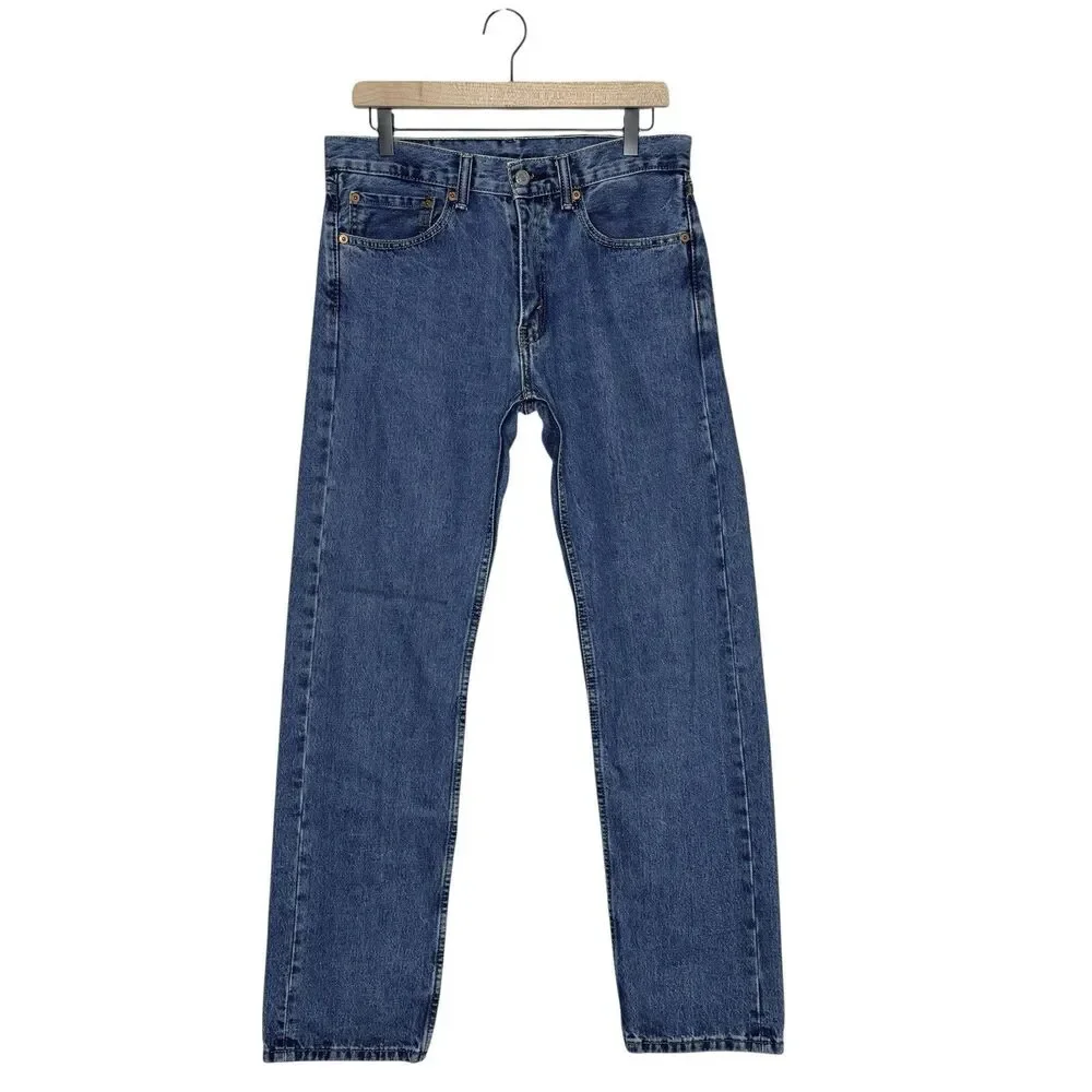 Levi's Mens 505‎ Jeans 32x34 100% cotton Straight Leg