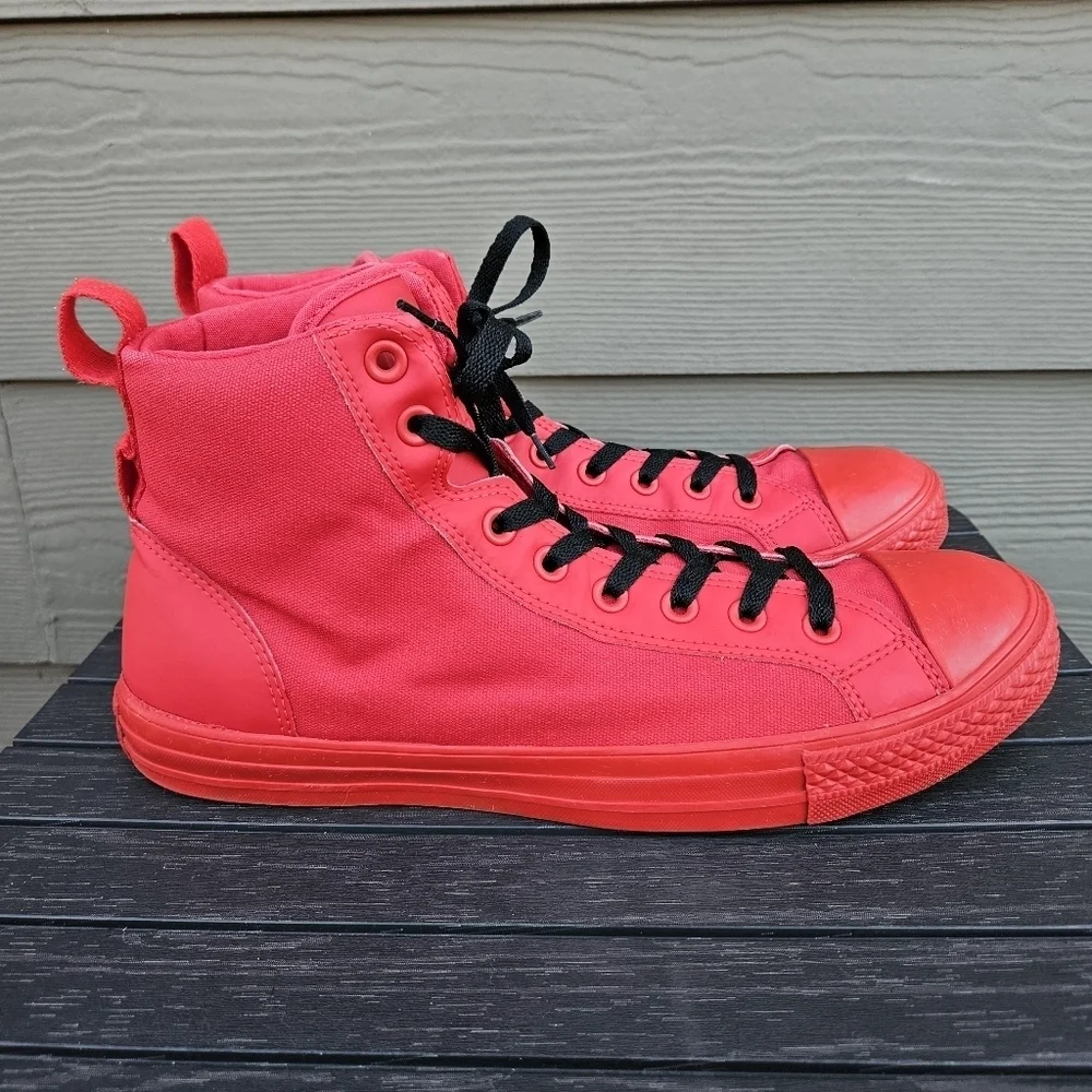 Converse‎ Chuck Taylor All Star High Top Shoes Red Black Sneakers Mens Size 11