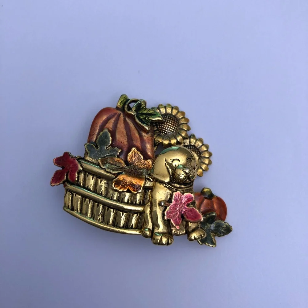 Kenneth‎ Cole Fall Puppy Brooch