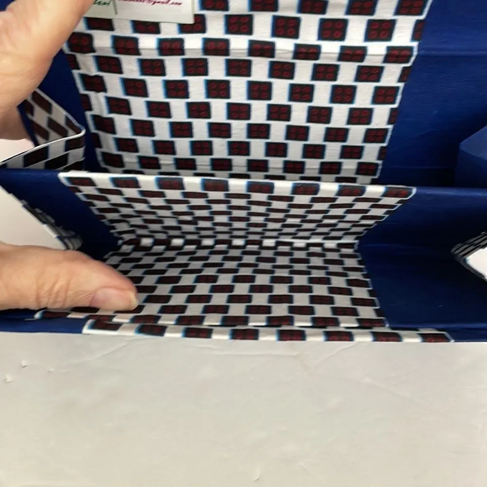 Hand Crafted blue checked