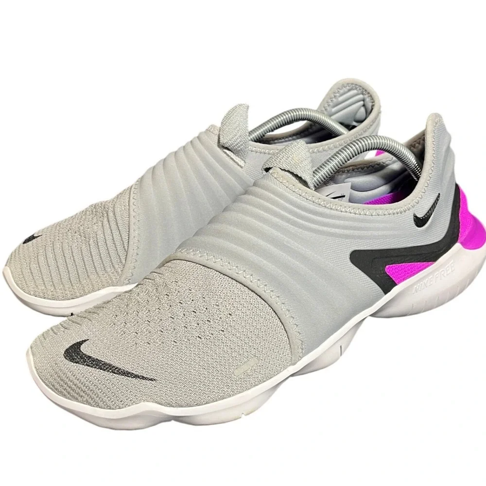 NIKE US10.5‎ 27cm Free Run Flyknit 3.0 Gray/Black/Purple AQ5707-009 FREE RN 13
