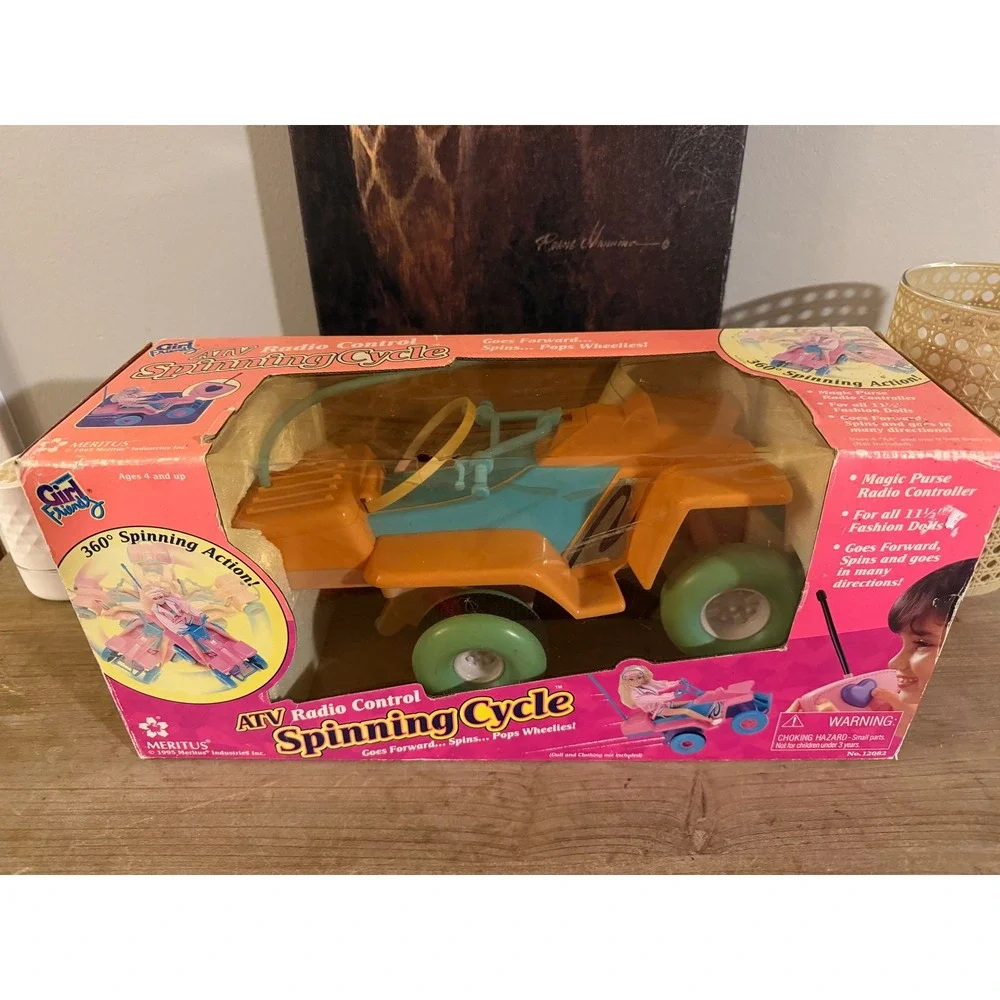 Meritus 1995‎ Girl Friend ATV Radio Control Spinning Cycle Toy For Kids