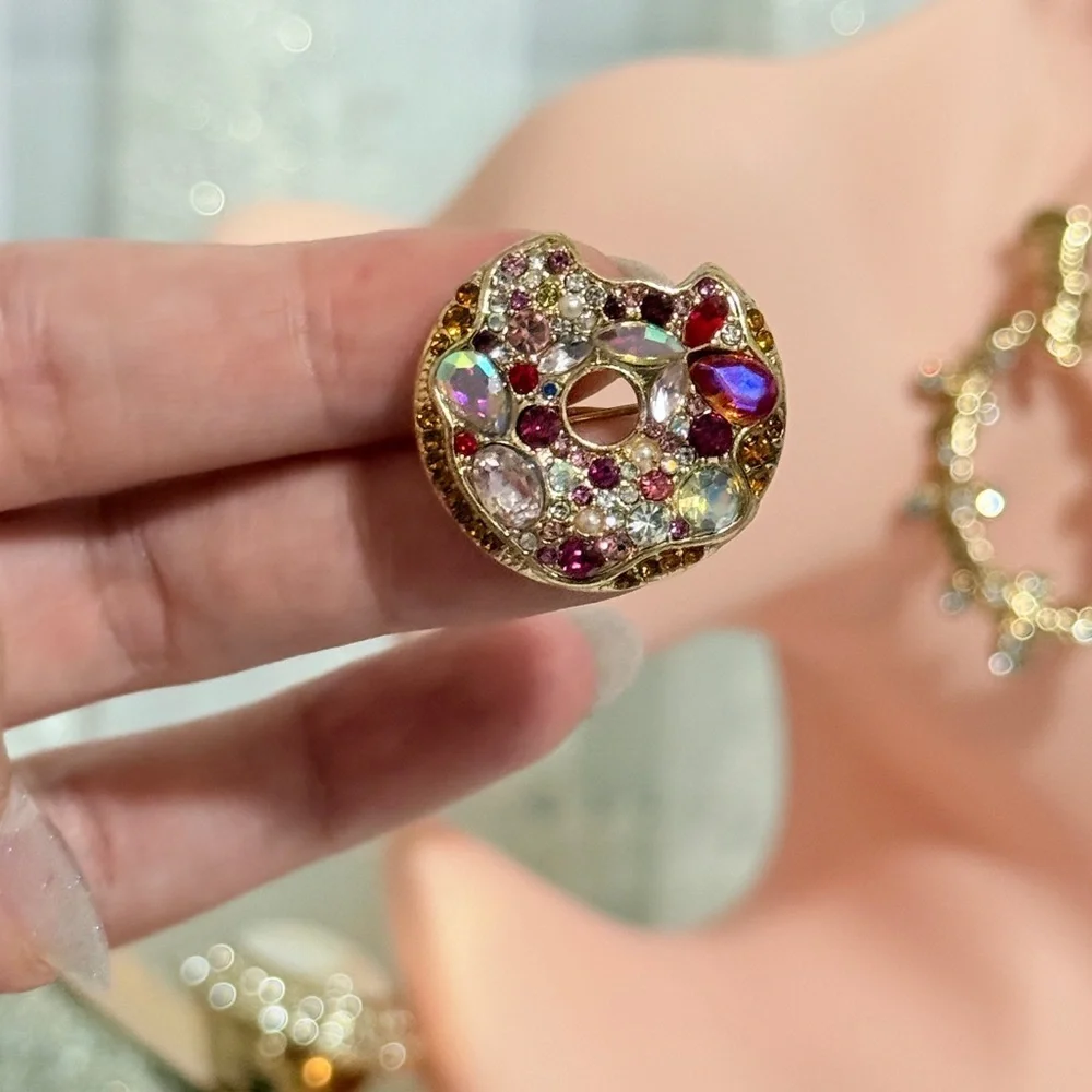 Anthropologie vibrant brooch