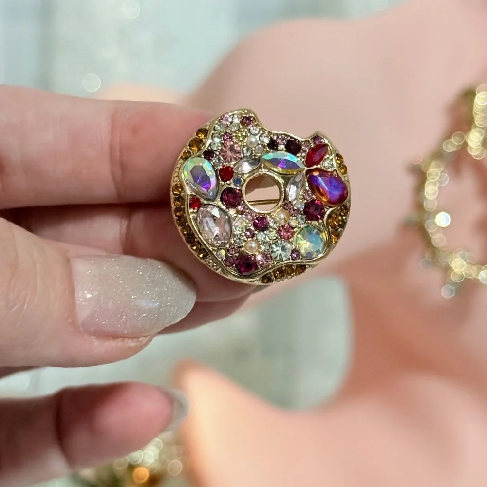 Anthropologie vibrant brooch