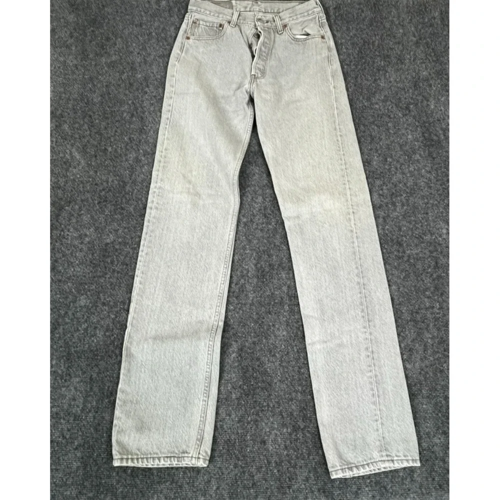 1996 Levis 501 XX Jeans Mens Blue Light Wash Regular‎ Straight 30X36 Made in USA