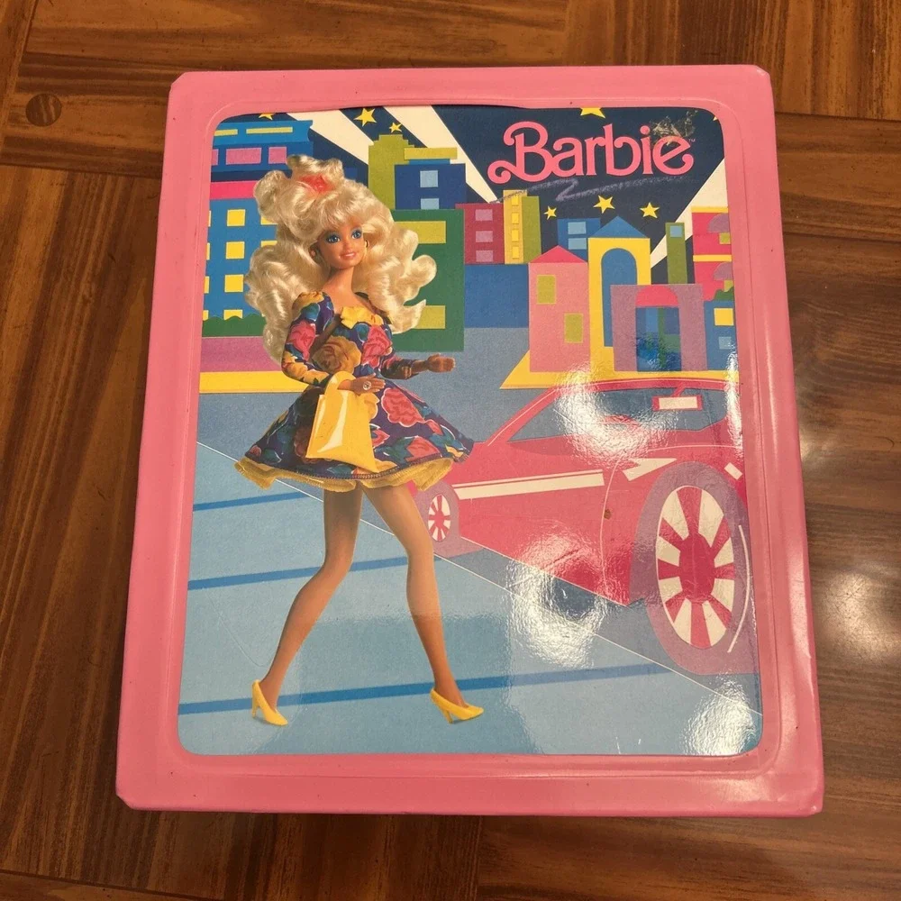 Barbie Large Pink Fashion Doll Carrying Case‎ or Trunk Nice Shape Vintage Soft