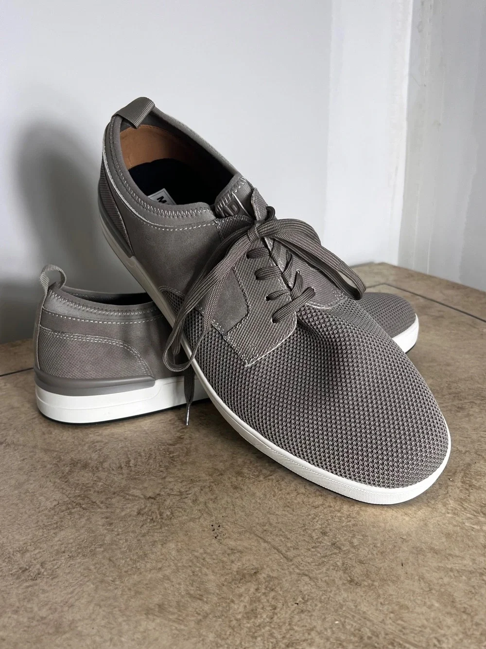 Steve Madden Men's Casual Lace-Up Sneakers in Gray