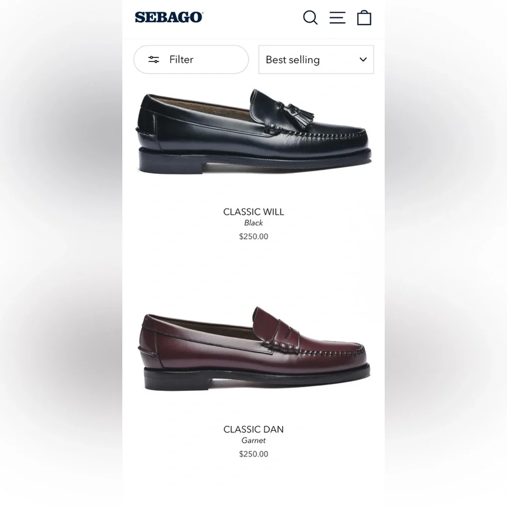 Sebago men’s classic