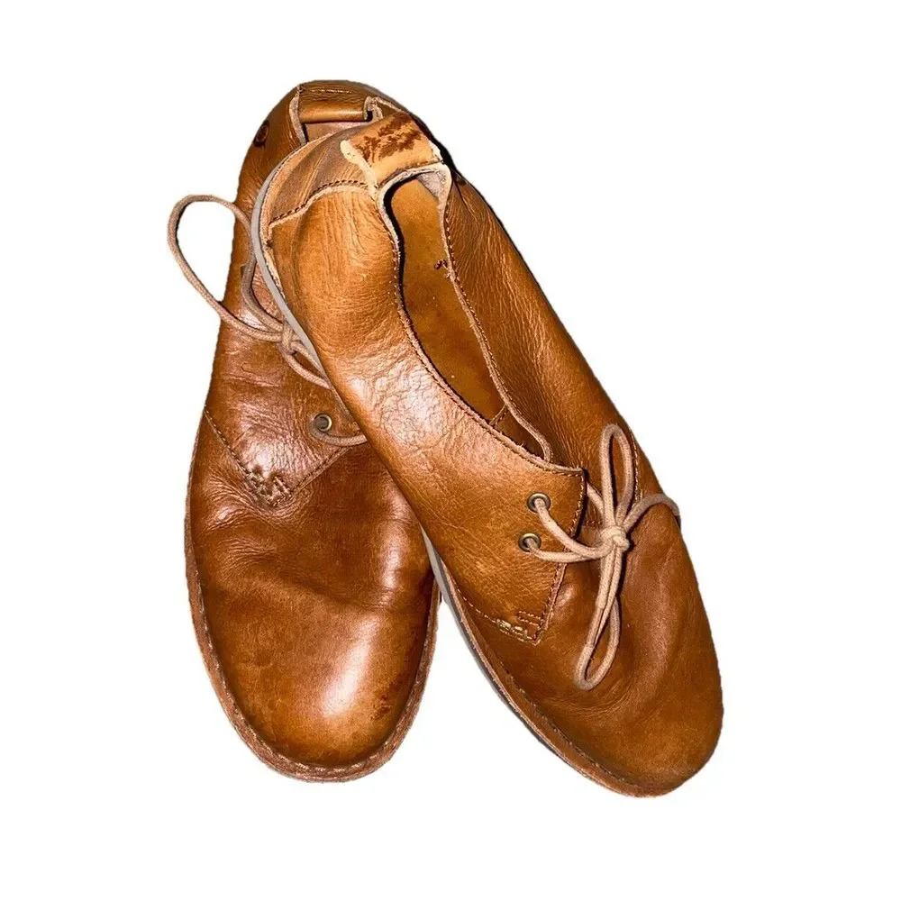 Born Oxford Brown Leather‎ Lace Up   Comfort Shoe Men Size 12M
