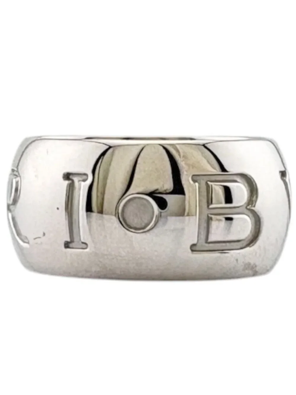 Bvlgari Mono Logo Ring No 14 18k White Gold