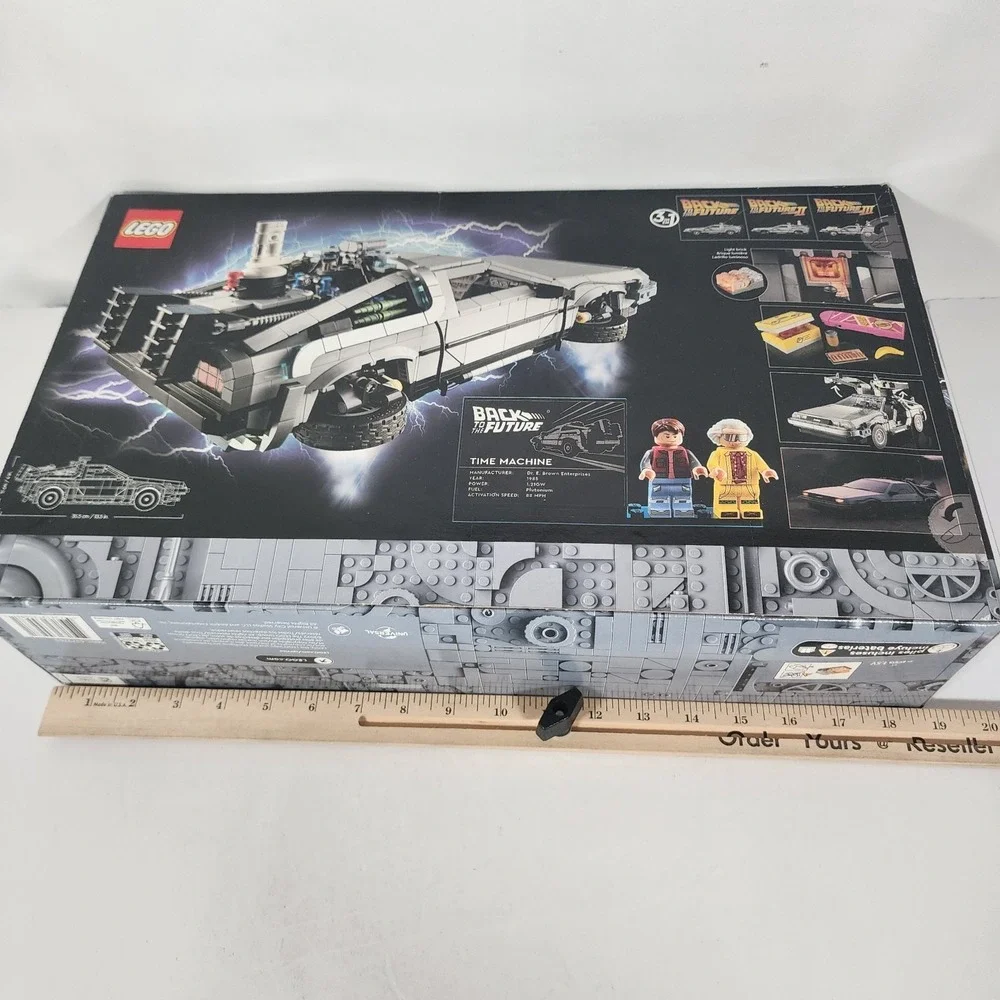LEGO Icons 10300 Back to the Future Time Machine Delorean New Sealed 1872 Pc