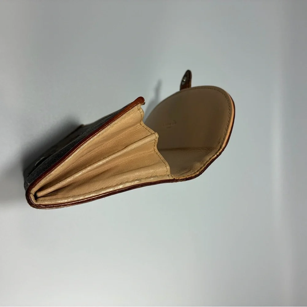 Christian Dior Romantique Trotter Heart Long Wallet Brown