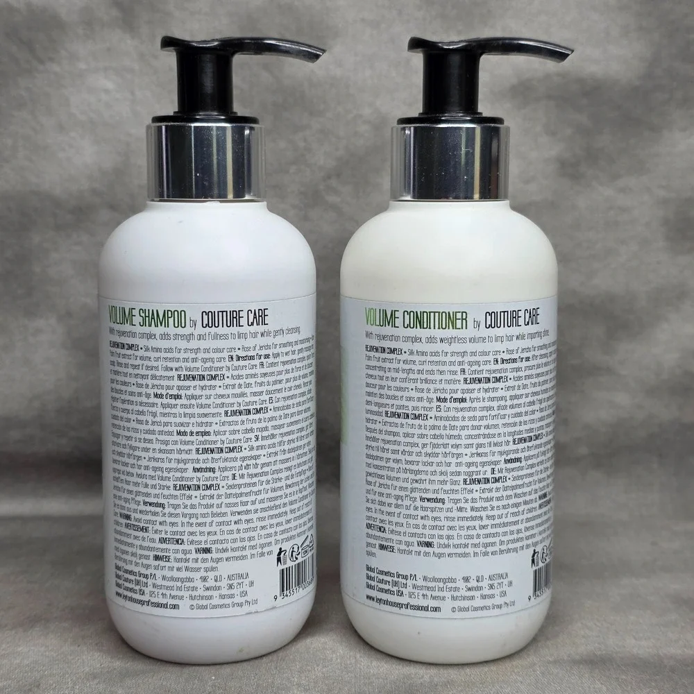 Leyton House Volume Shampoo & Conditioner SET Couture Care 8.5 fl‎ oz
