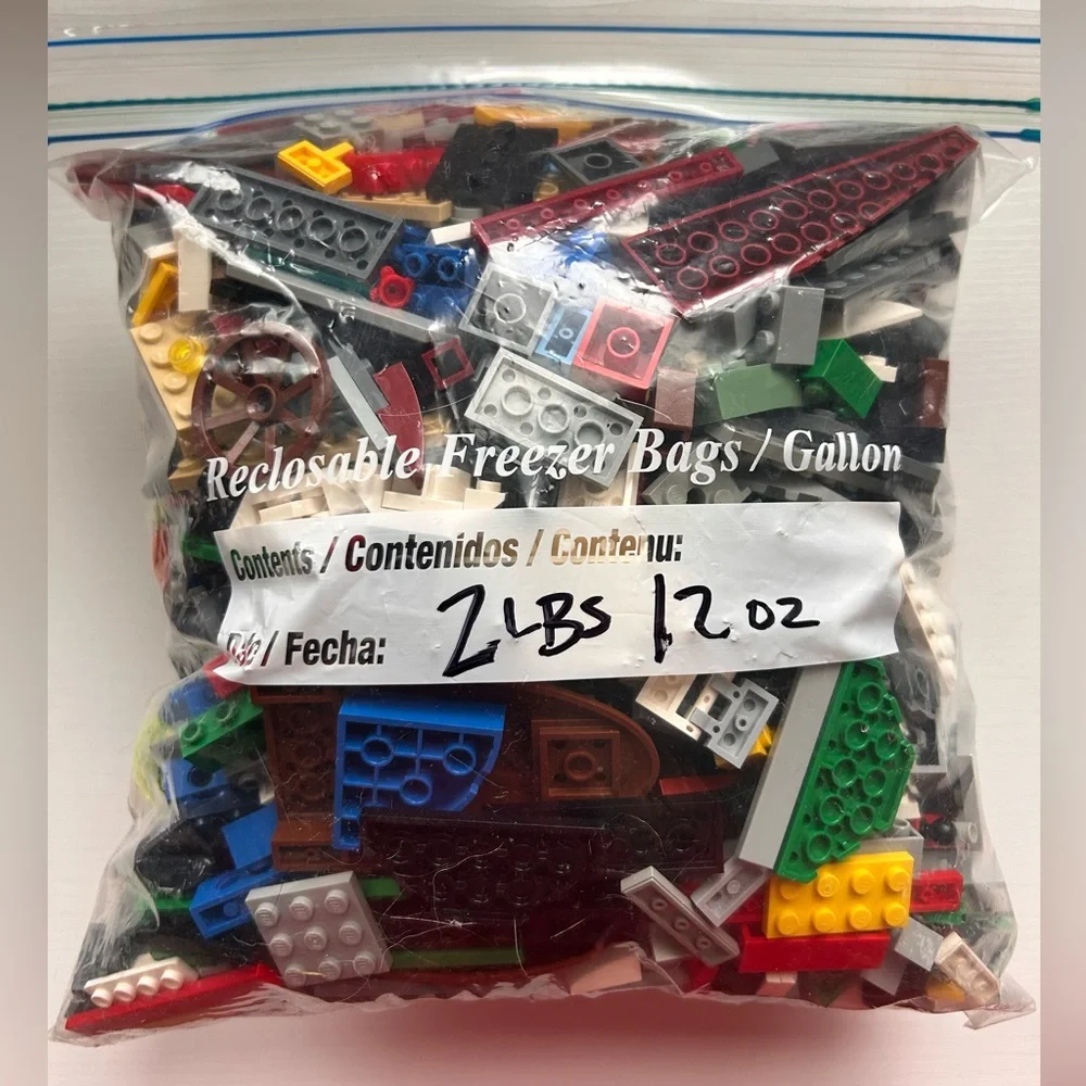 LEGO Bulk Lot 2 Pounds 12‎ Ounces Assorted Building Blocks Genuine Mix