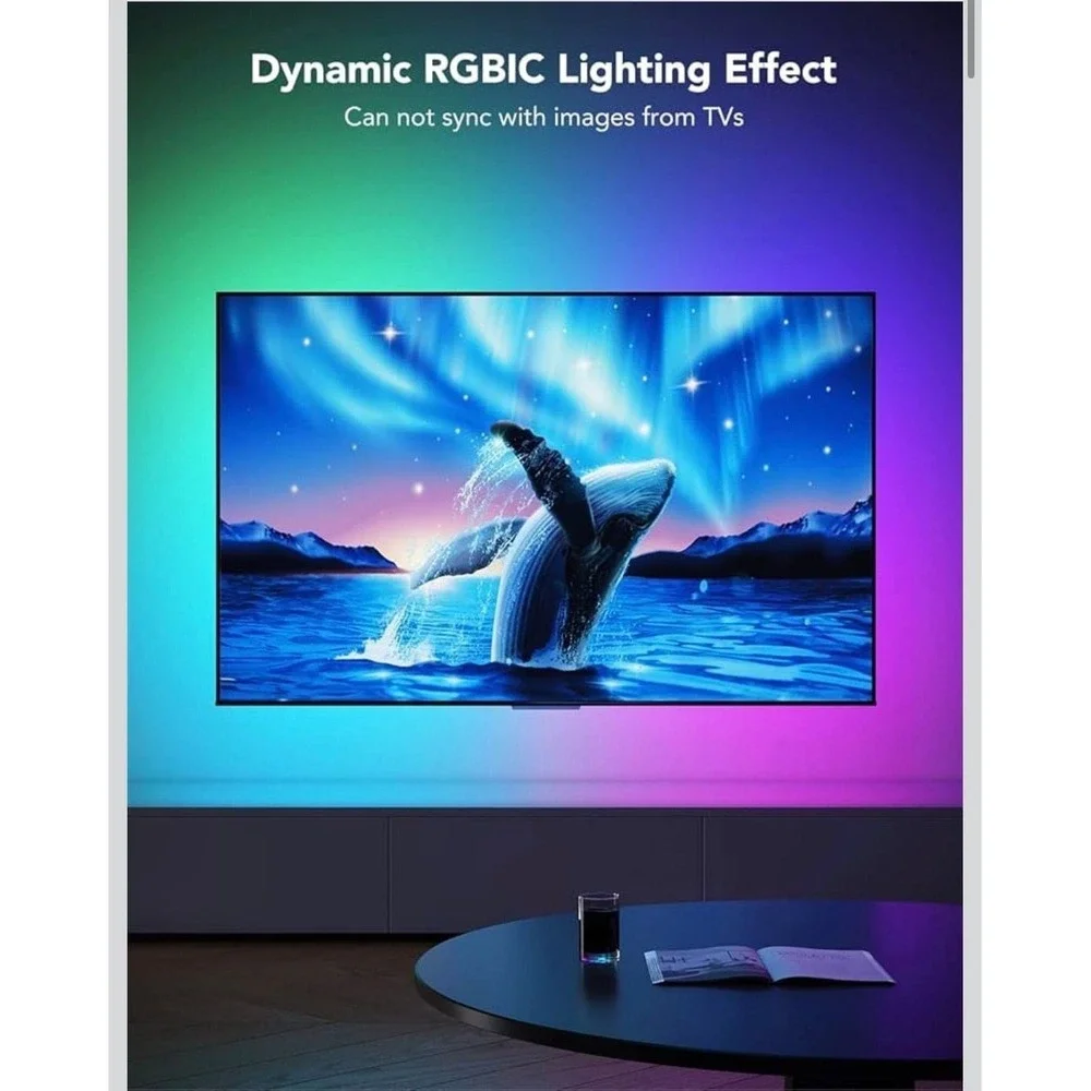Govee TV LED Backlight, RGBIC Smart LED Strip Lights for‎ 55-65 Inch TVs with BT