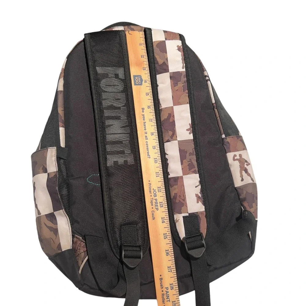 Fortnite Camo Checkerboard Backpack 18in School Gaming‎ Bag Unisex
