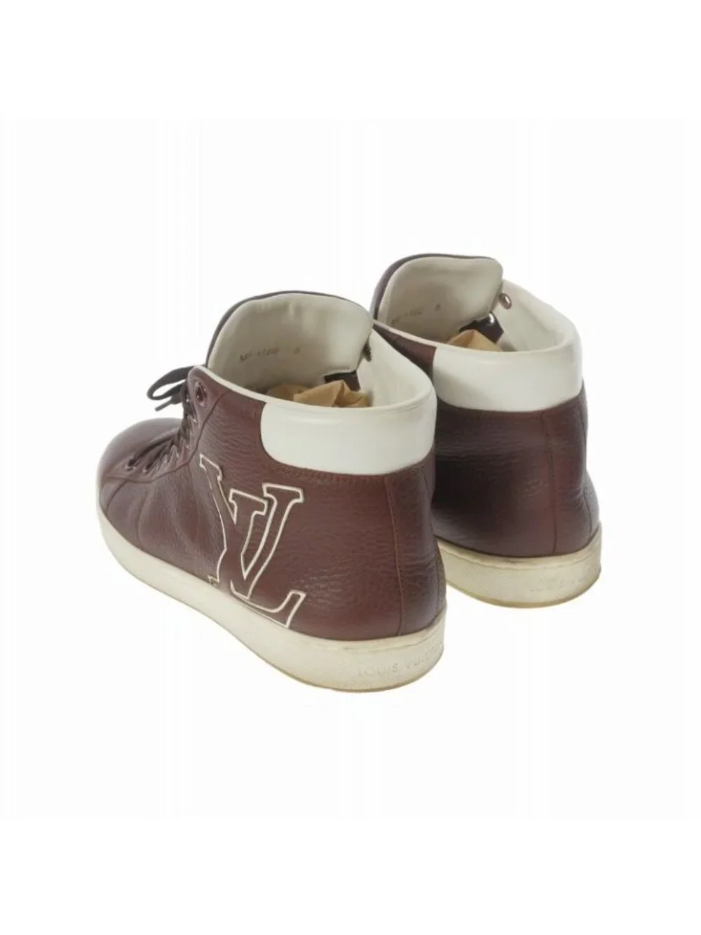 Louis Vuitton Surfside Line High Cut Sneakers 6 Brown