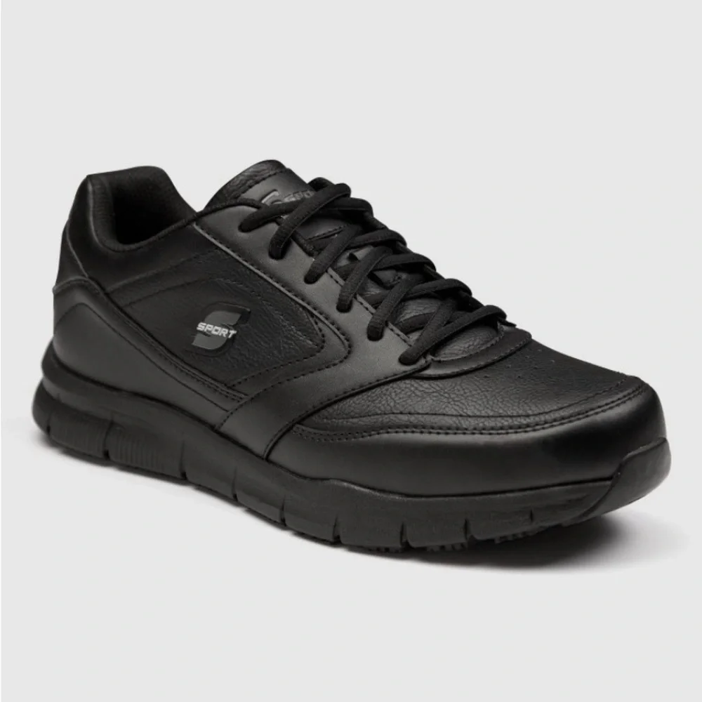 S Sport By Skechers Men's Brise Slip Resistant Sneakers - Black nwt