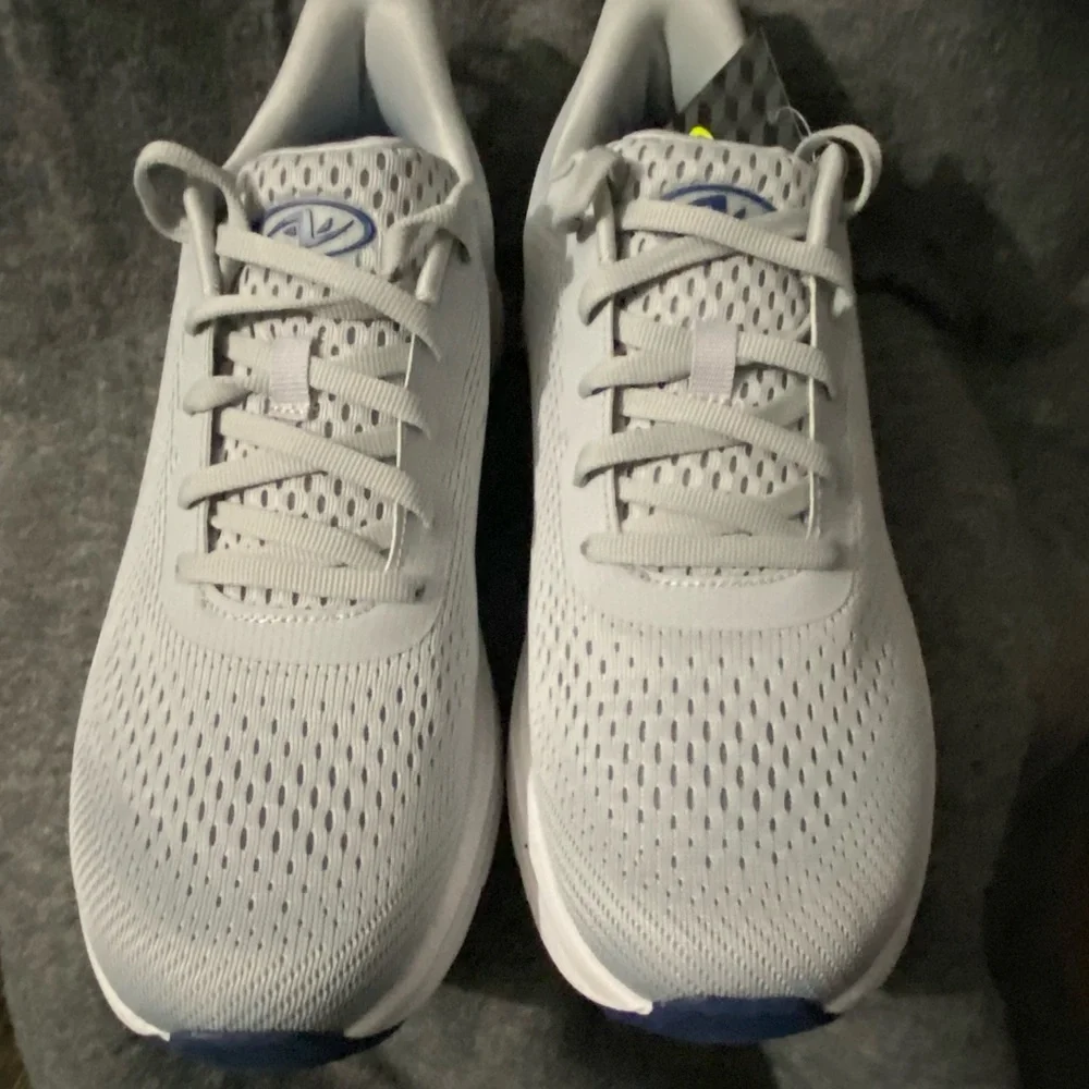 Athletic Works Shoes Mens 9.5‎ Grey Breathable Fabric Upper Lightweight Sneakers