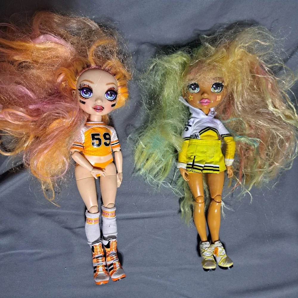 Rainbow High Cheer Fashion Dolls Poppy Rowan‎ Sunny Madison Posable Articulated