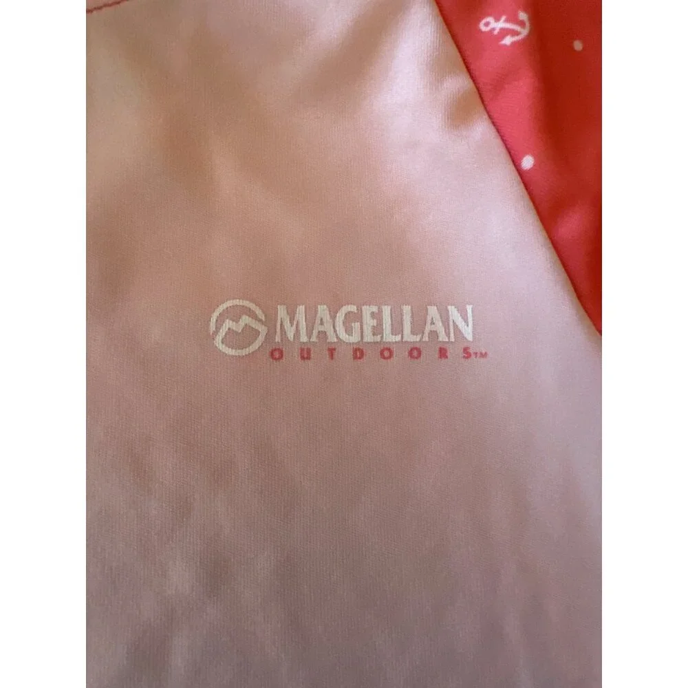 Magellan Outdoors XS Pink &‎ Coral Long Sleeve Swim Shirt Rash Guard