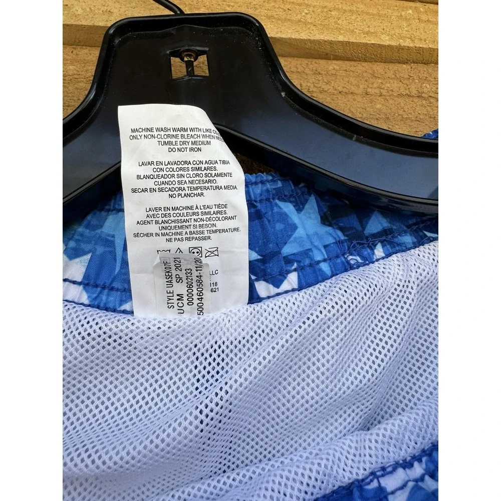 Under Armour Swim Trunks Boys Youth XL Red White Blue Patriotic American‎ Stars