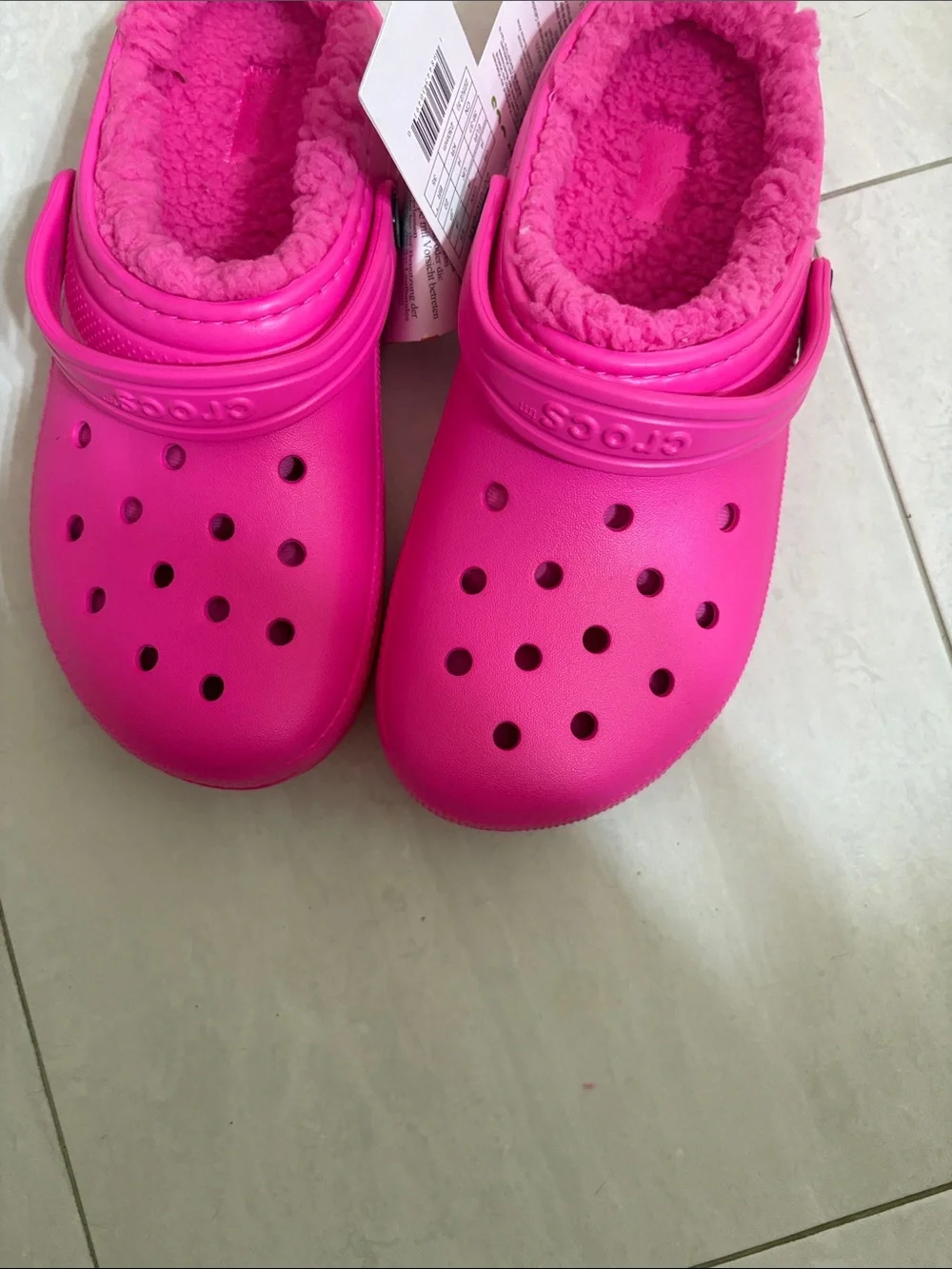 CROCS Kids Classic Lined Clog - Hot Pink