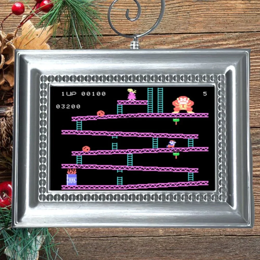 ColecoVision‎ Donkey Kong Retro Video Game Memorabilia Christmas Tree Ornament
