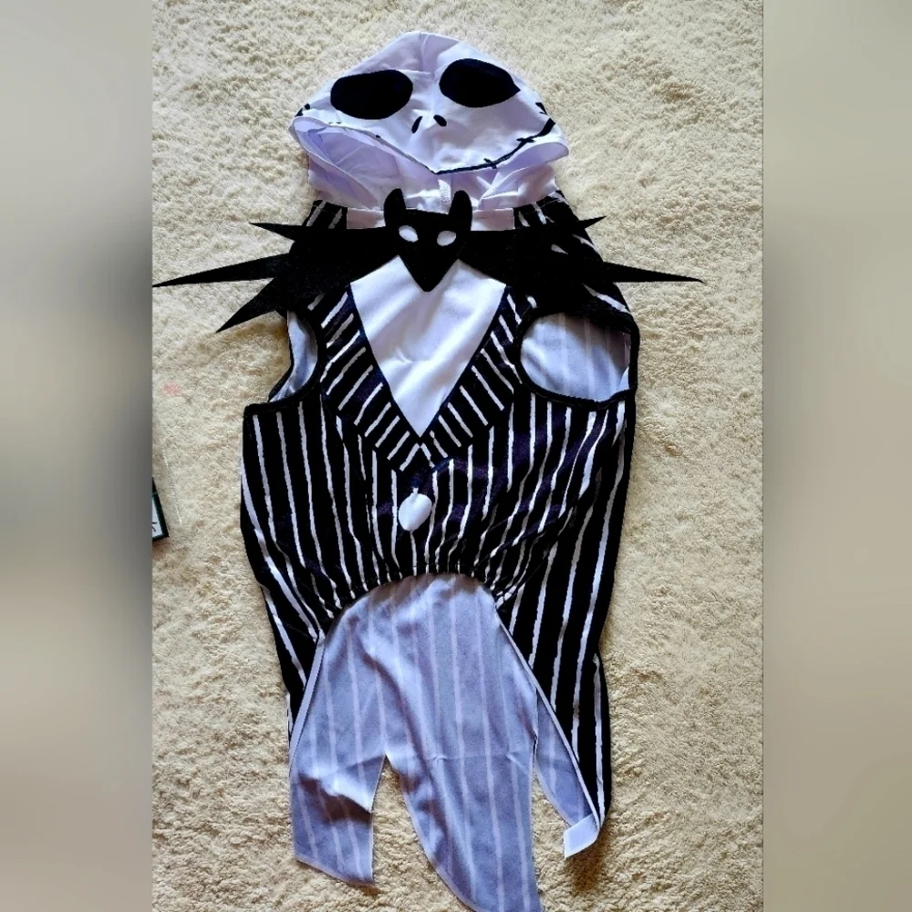 New Disney Nightmare Before Christmas Jack Skellington Dog Halloween Costume, L