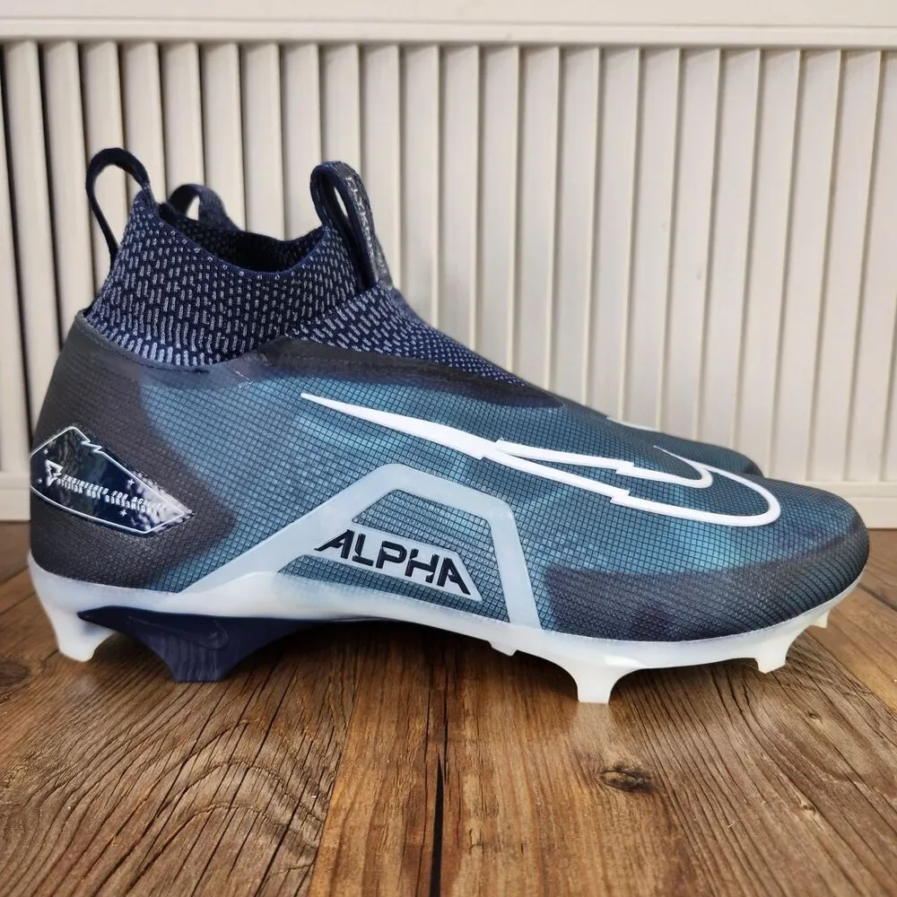 Nike Alpha Menace Elite 3 Mens Size 13.5 College Navy Football Cleats CT6648-400