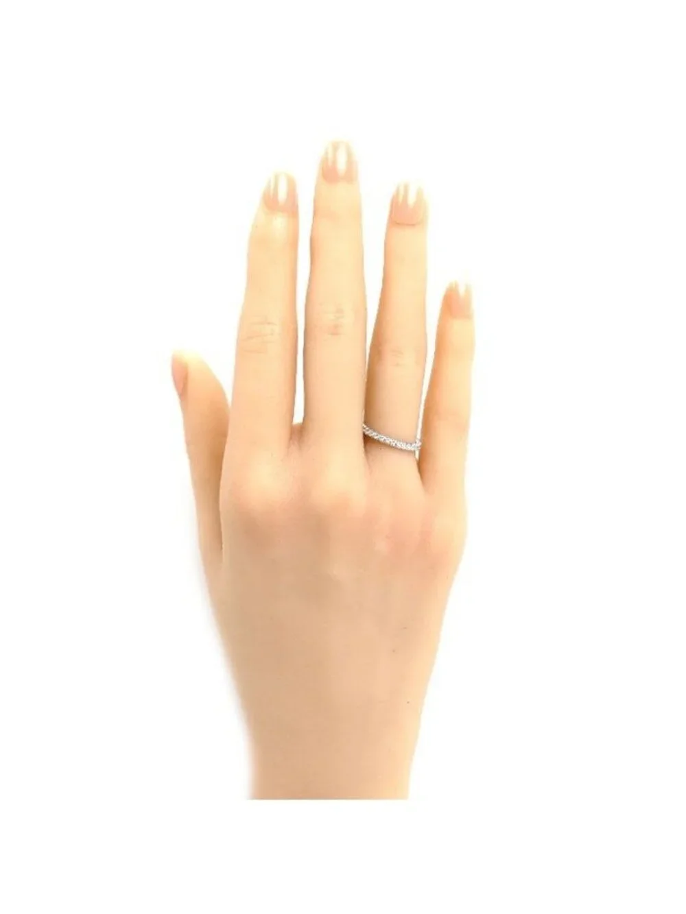 Cartier 18k White Gold Etain Cell de Ring Diamond