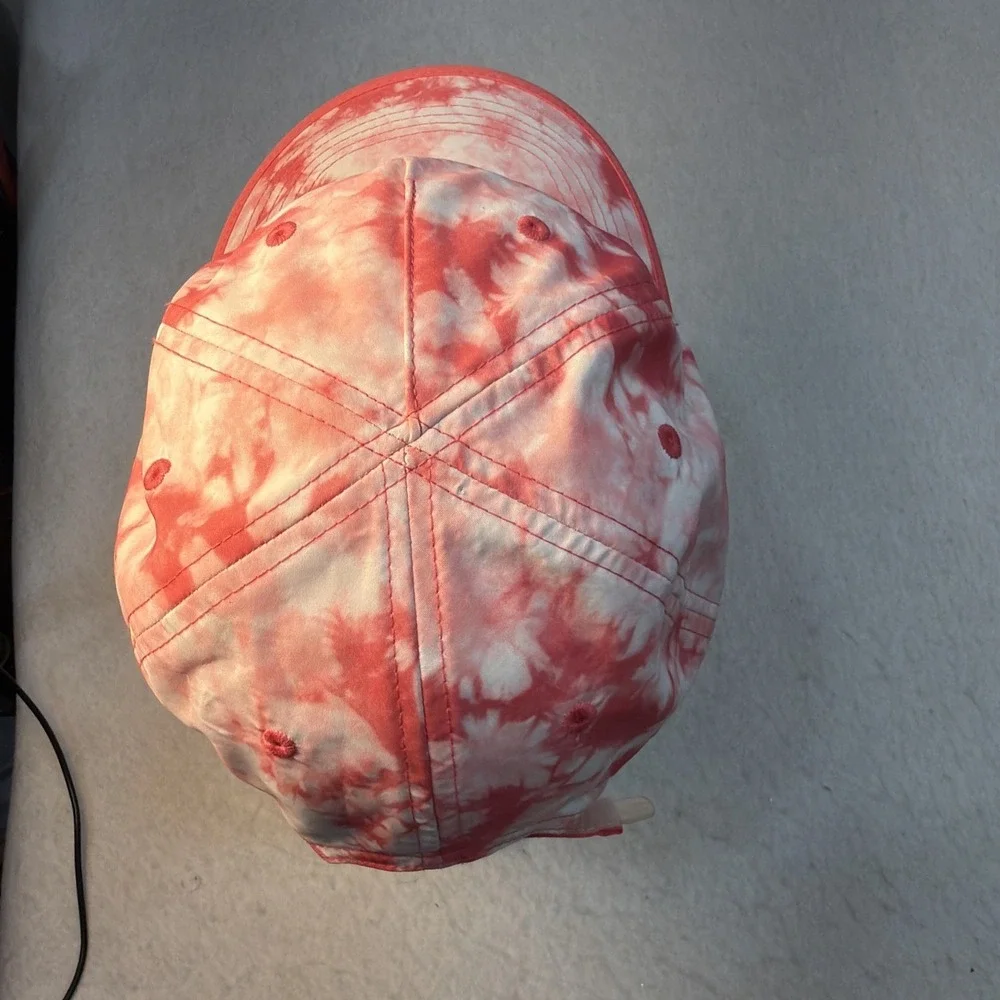 Champion Hat Cap Strap Back Pink White Tie Dye Adjustable Streetwear  Workout
