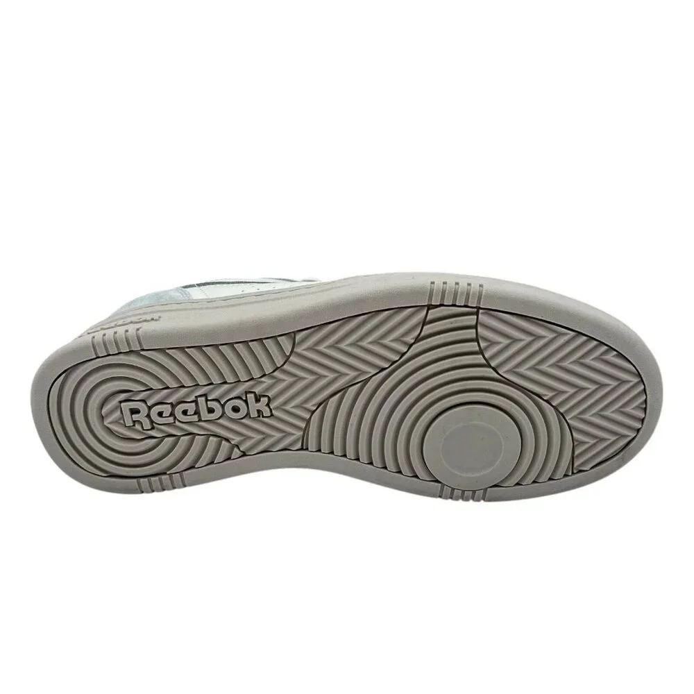 Reebok Court Chaos Mens Classic Style Sneaker Size 11.5 Cream/Gray Suede Leather