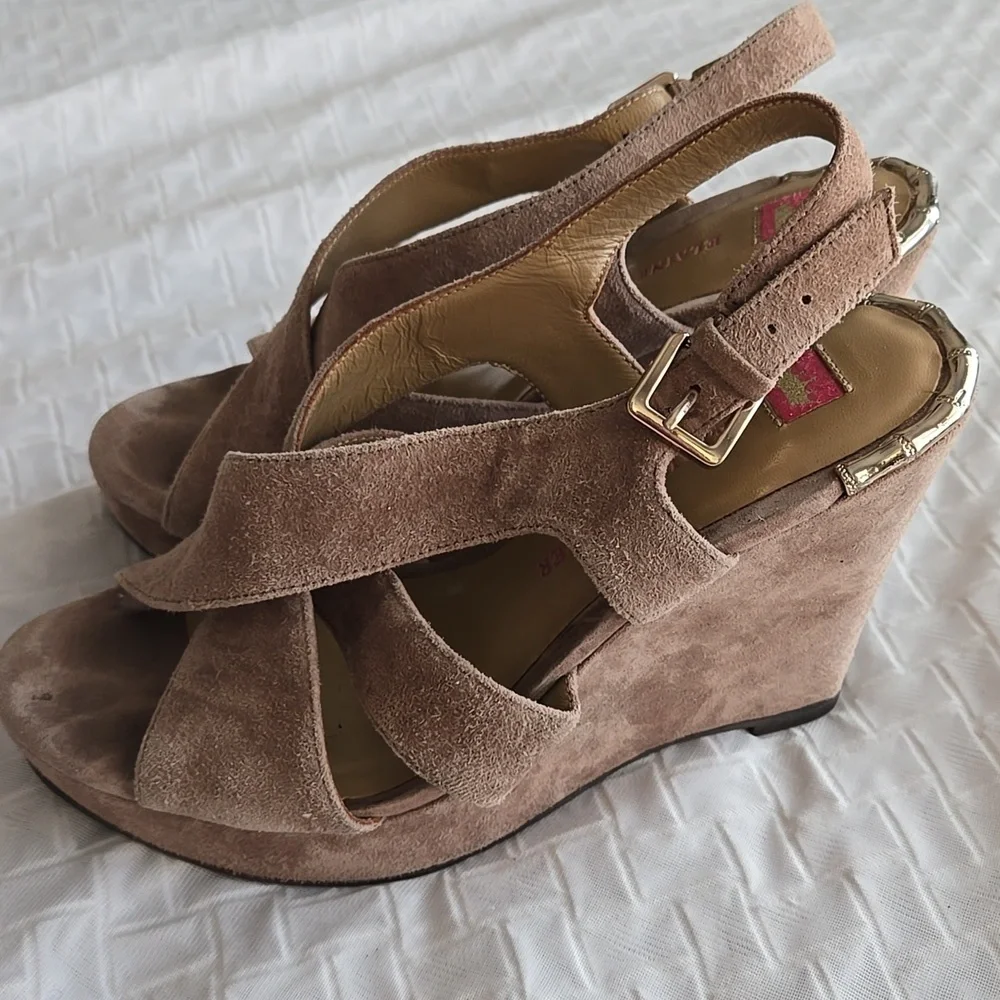 Elaine Turner suede both elegance