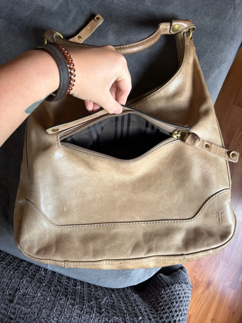 Frye melissa zip