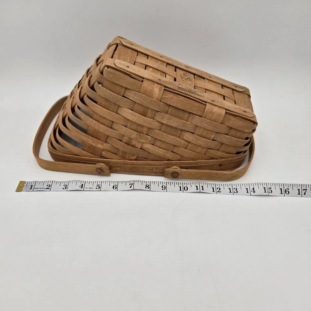 Longaberger Medium Vegetable Basket 1988 Signed SMC USA 12 X 11 Double Handles U