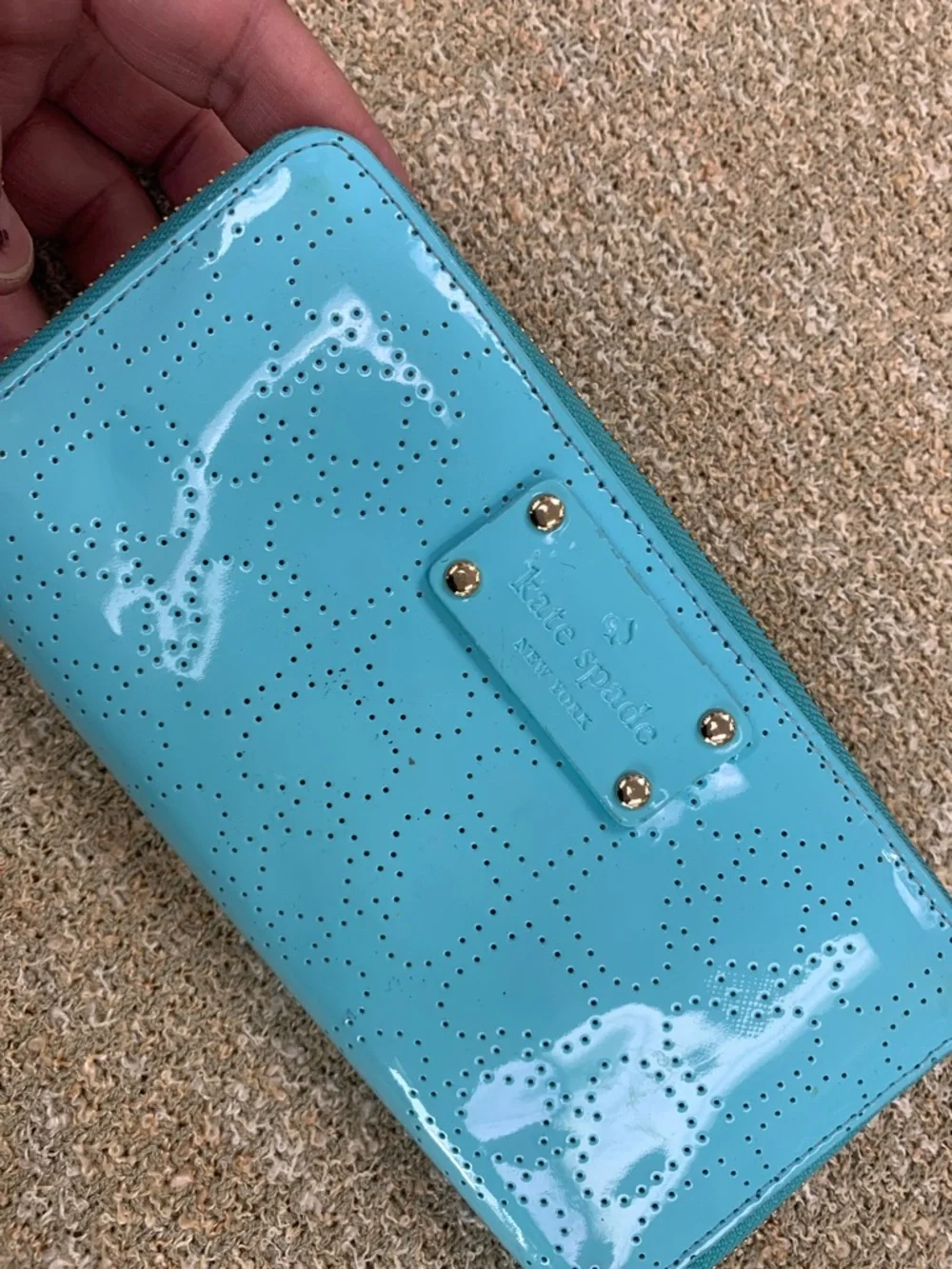 kate spade glossy turquoise